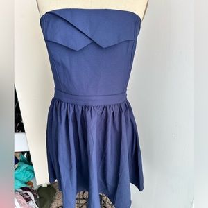 Never worn navy blue mini dress